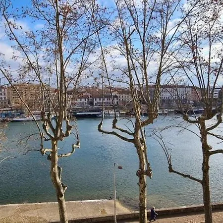 Porte Du Vieux Lyon, Vue Sur La Saone